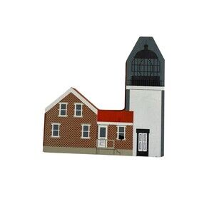 Cat’s Meow 2003 Seguin Lighthouse Popham Beach Maine Good Condition Shelf Sitter